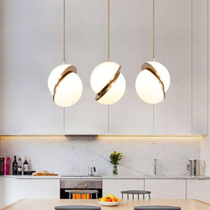 Nordic White Ball Acrylic Led Pendant Light