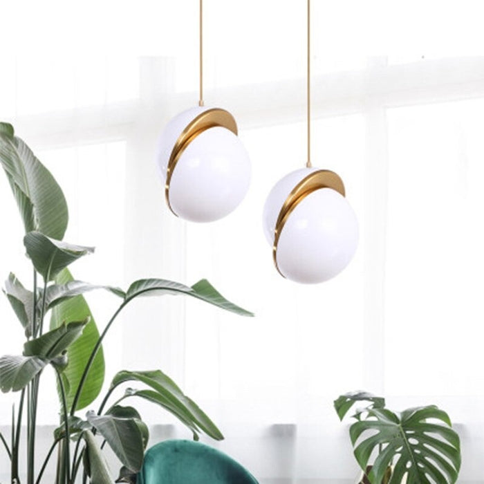 Nordic White Ball Acrylic Led Pendant Light