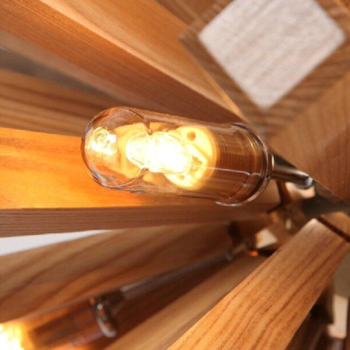 Novelty Modern Handmade Wooden Pendant Lamp