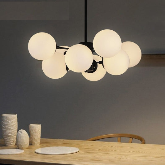 Brief Glass Ball Magic Bean Pendant Light