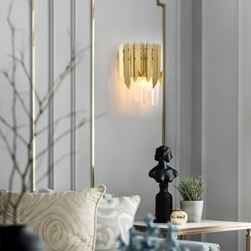 Modern Luxury Crystal Corridor Wall Lamp