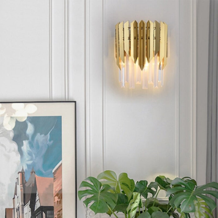 Modern Luxury Crystal Corridor Wall Lamp