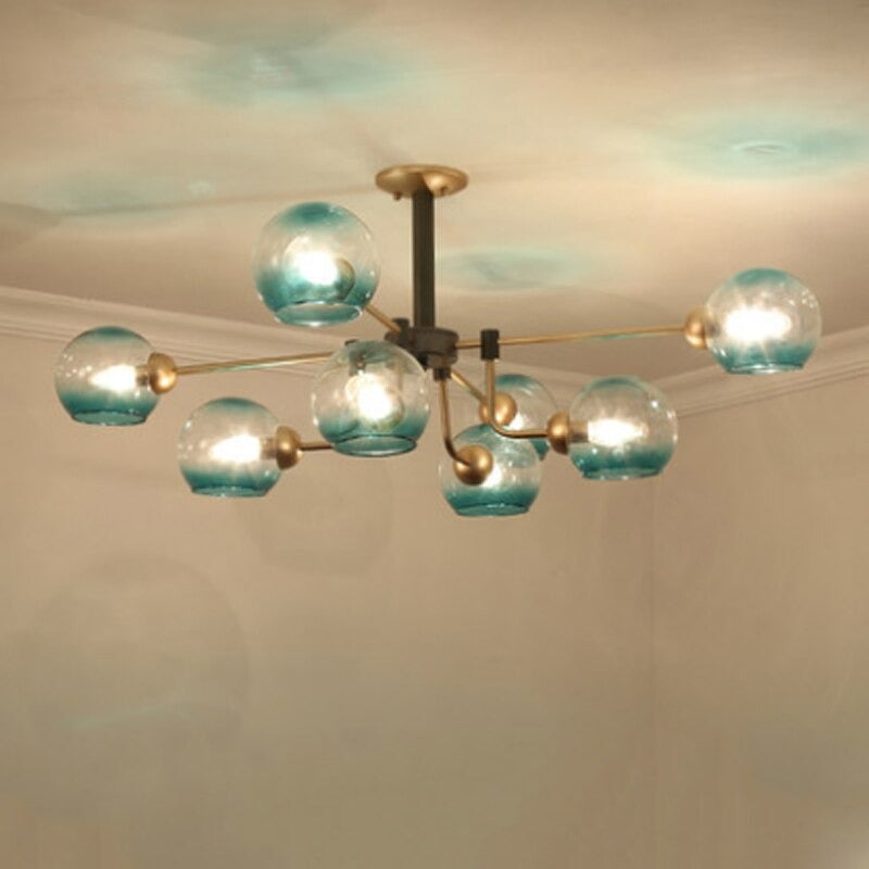 Gradient Color Glass Ceiling Lights