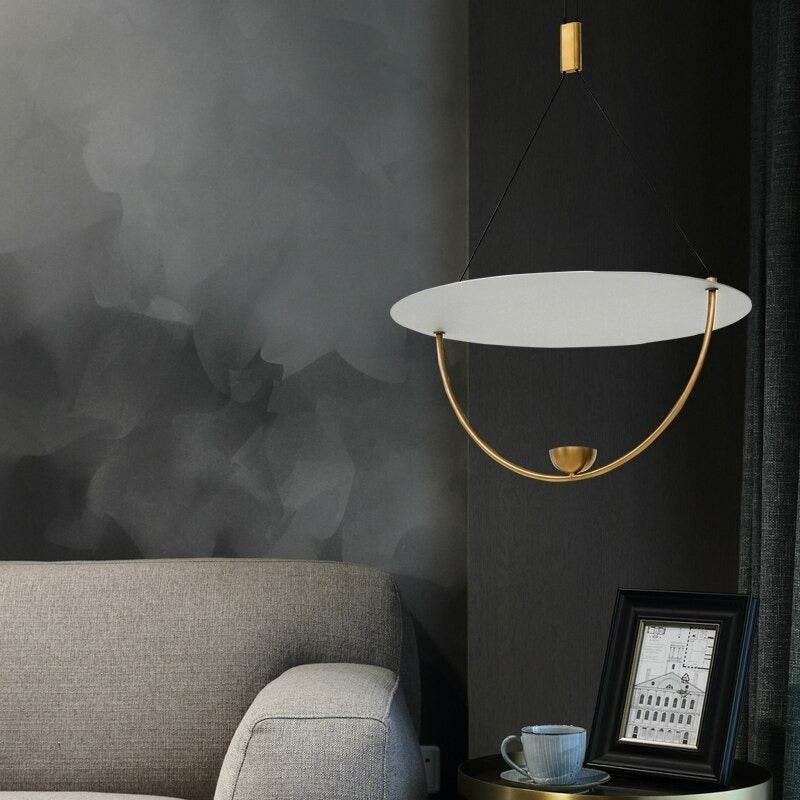 Postmodern Creative Gold Paint Pendant Lamp