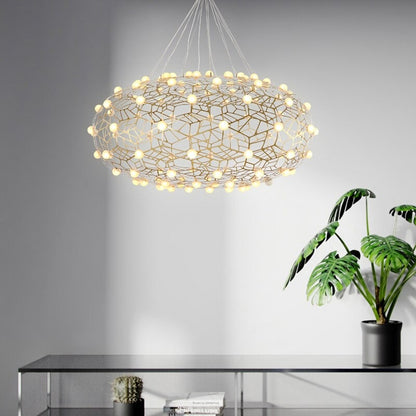 Starry Gold Plated Stainless Steel Chandelier Light