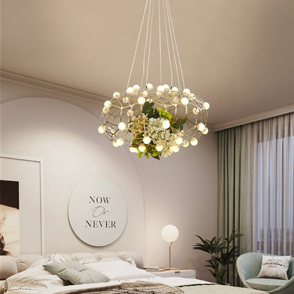 Starry Gold Plated Stainless Steel Chandelier Light