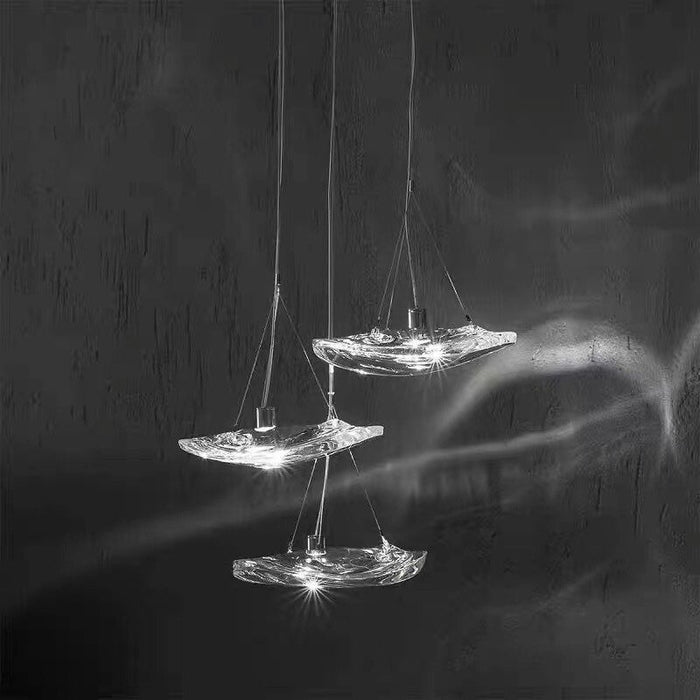 Minimalist Transparent Glass Ice Single Pendant Lamp