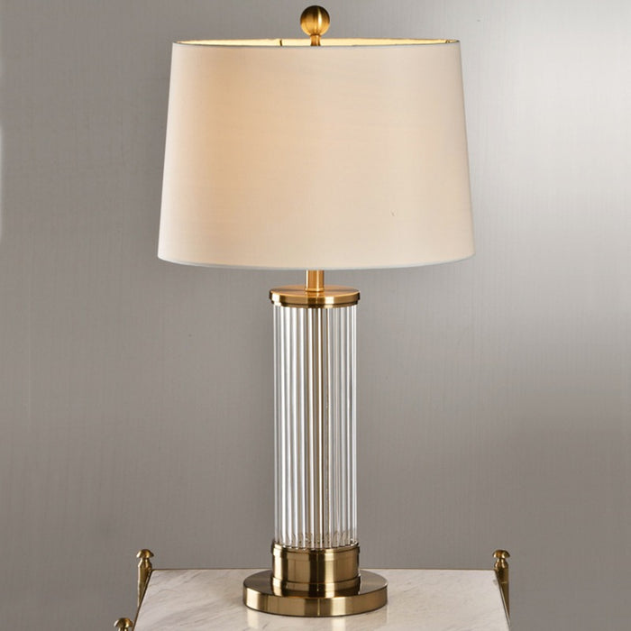 Postmodern Transparent Glass Rod Table Lamp