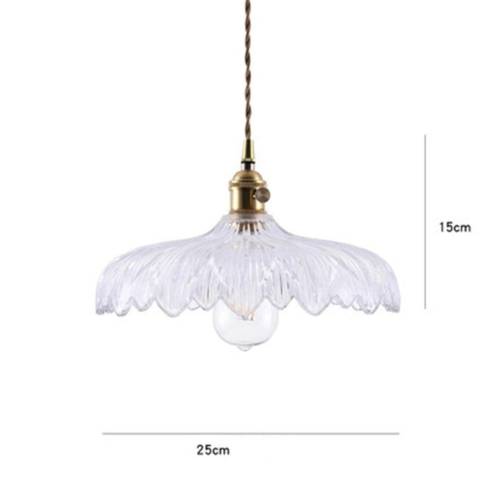 American Style LED Pure Copper Lotus Pendant Lamp