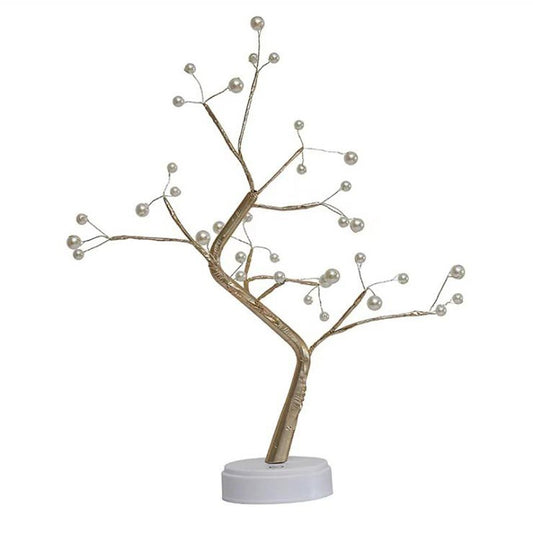 Silver Flower LED Table Lamp