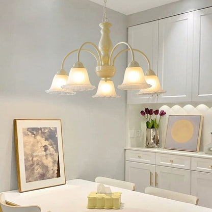 Retro Classic Painted Metal Chandelier Lamp