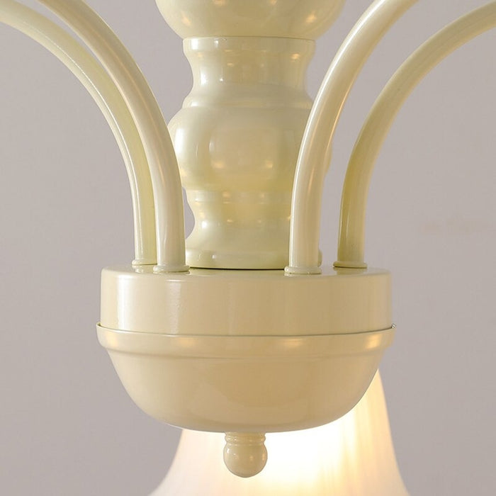 Retro Classic Painted Metal Chandelier Lamp