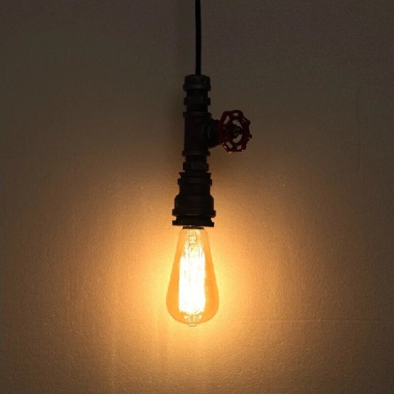 Retro Industrial Pipe Pendant Light