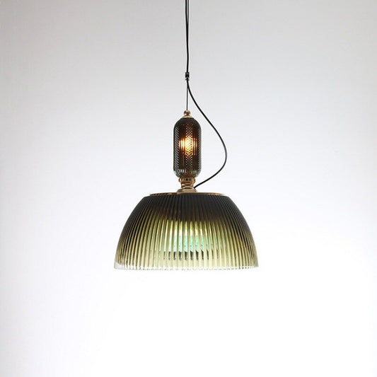 Retro Glass Single Dining Pendant Lamp