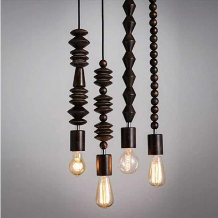 Oak Wood Vintage Pendant Lamp