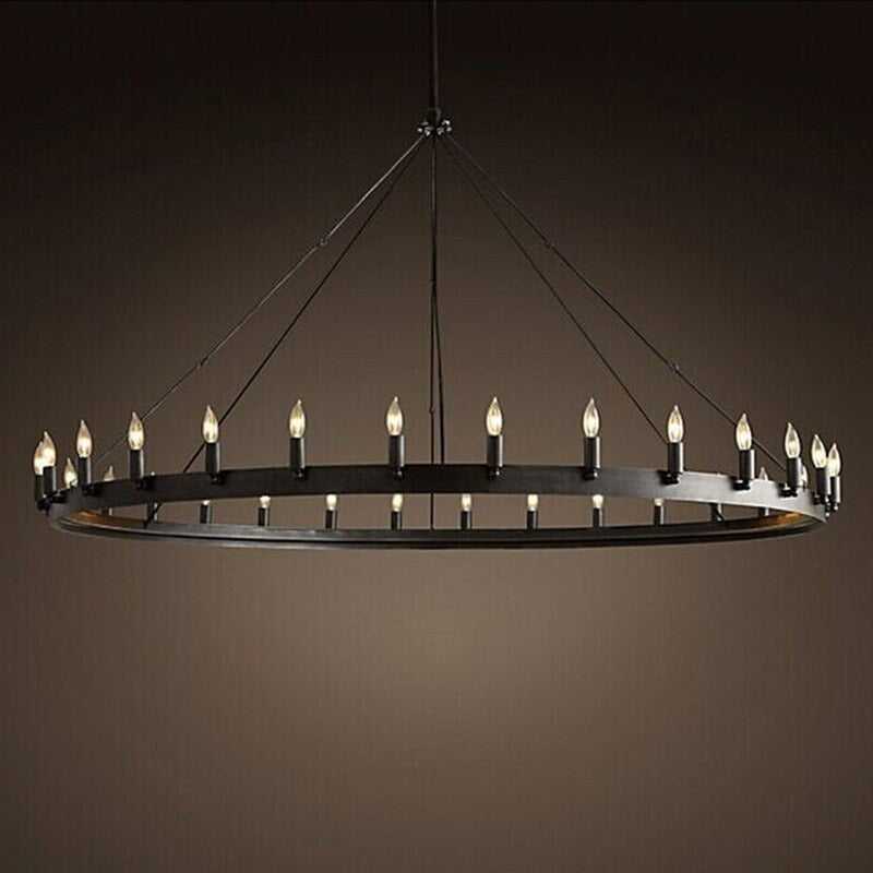 Vintage Iron Crown Design Ceiling Lamp