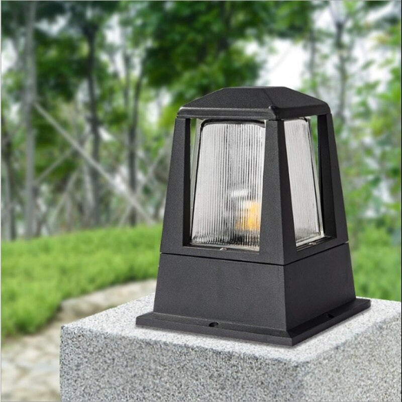 Simple Column Head Outdoor Lamp