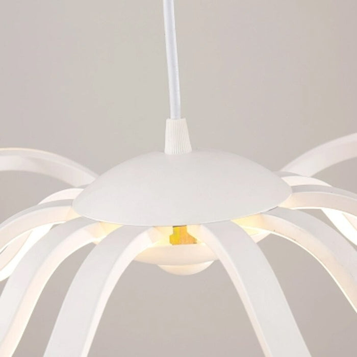 White Acrylic Flower LED Pendant Lamp