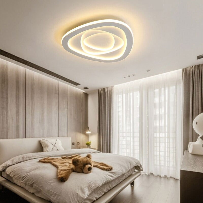 Creative Flower Warm LED Iron Ceiling Light