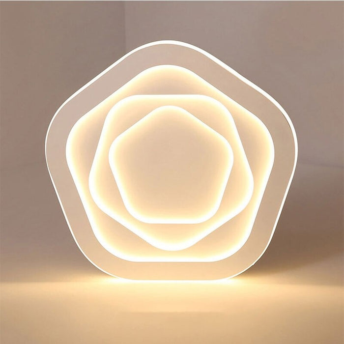 Creative Flower Warm LED Iron Ceiling Light