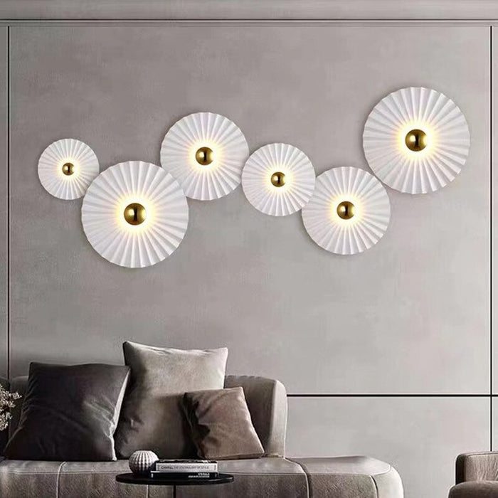 Trichromatic Flower Style Decorative Wall Lamp