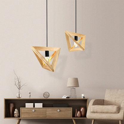 Solid Wood Retro Creative Pendant Light