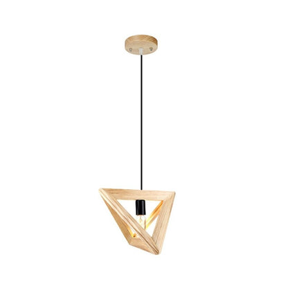 Solid Wood Retro Creative Pendant Light