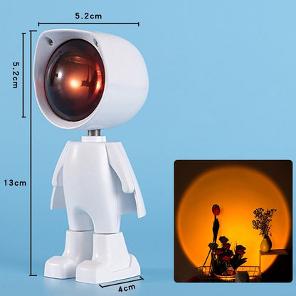 Cartoon Astronaut LED Projection Night Lamp