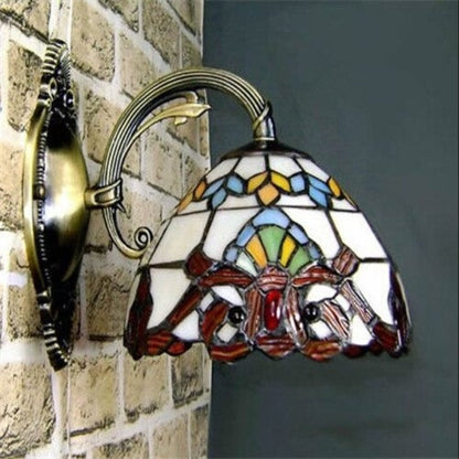 Tiffany Stained Glass Stitching Design Wall Lamp