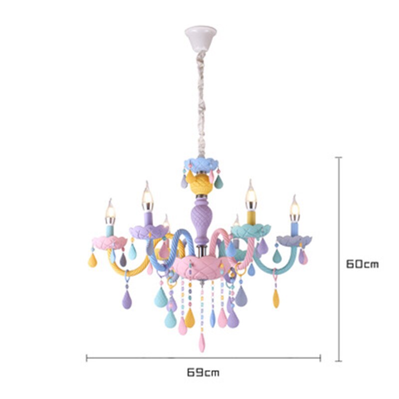 American LED E14 Lights Princess Makaron Kid Lamps