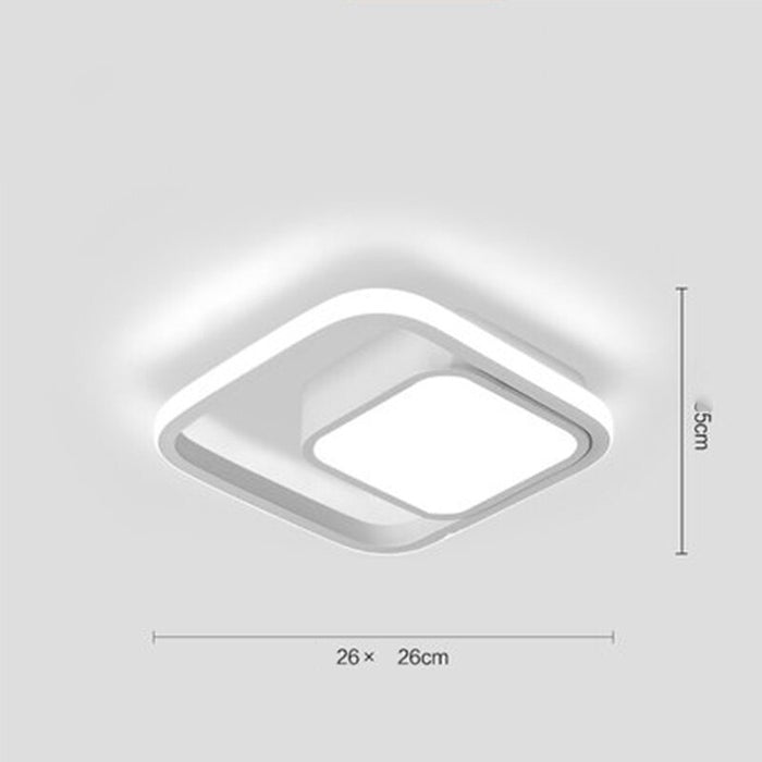 Modern Simple Black And White LED Ceiling Light