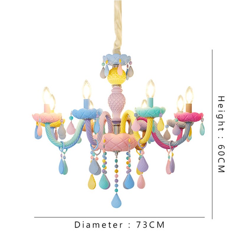 American LED E14 Lights Princess Makaron Kid Lamps