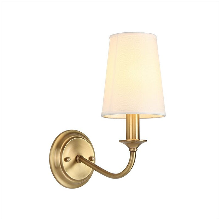 Vintage Brass LED Wall Sconce Lamp