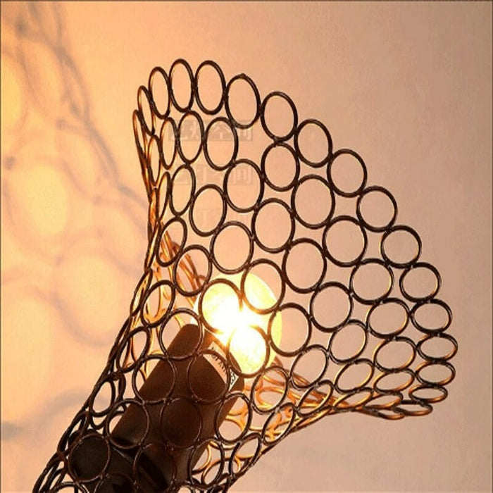 Rustic Iron Saxophone Design Wall Lamp