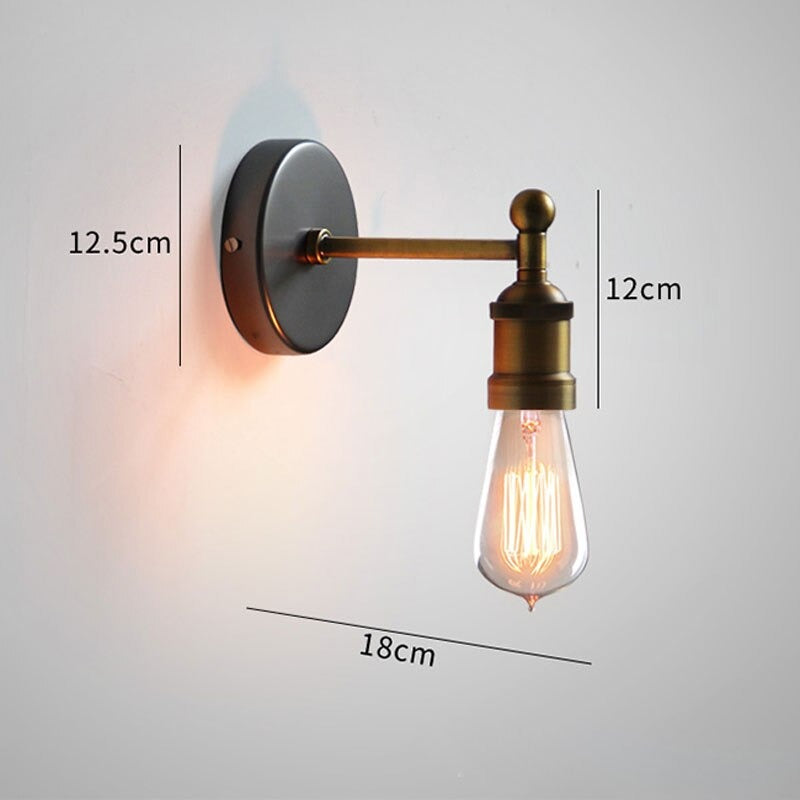 Vintage Industrial Bulb Wall Lamp