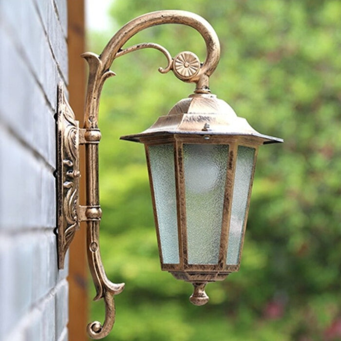 Vintage Outdoor Waterproof Glass Wall Lamp