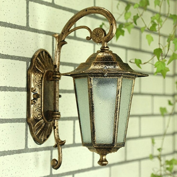 Vintage Outdoor Waterproof Glass Wall Lamp