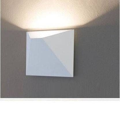 Postmodern Geometric Black White Wall Light